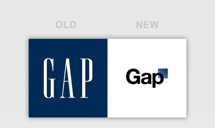 Old gap vs new gap logo