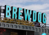 LONDON, UNITED KINGDOM - OCTOBER 13th 2018: A brewdog craft beer sign. BrewDog is a Scottish brewery and pub chain.