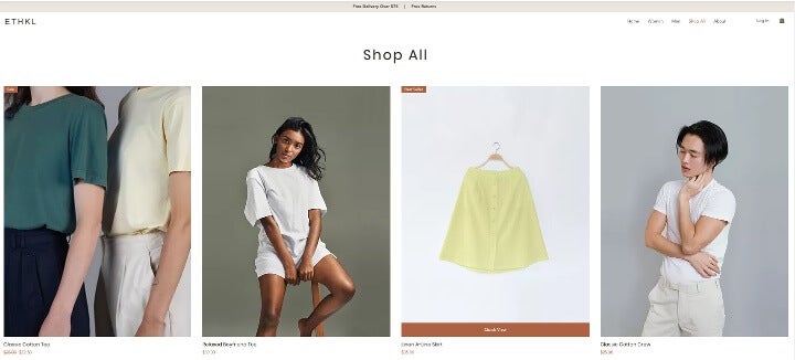 Clothing Line Website Template