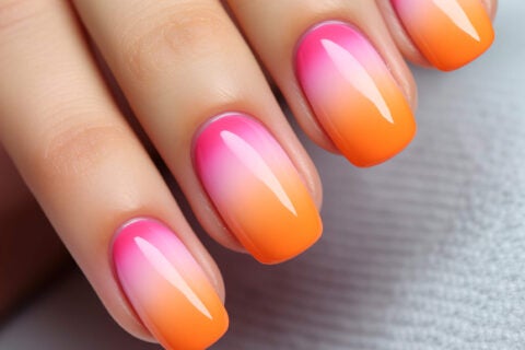 Sunset ombre nails