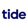 tide logo in navy blue