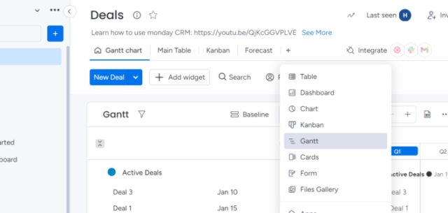 monday.com Gantt chart template 3