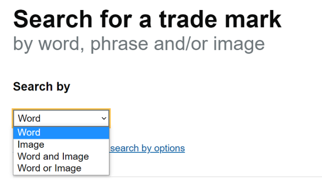 Search trademark register