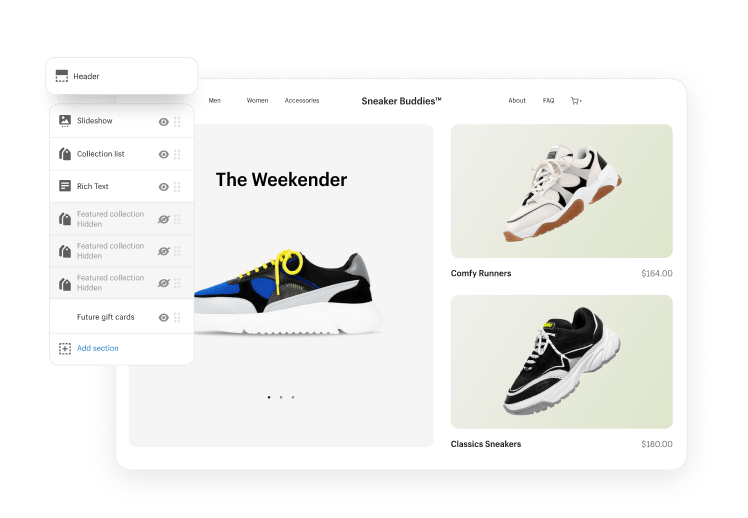 shopify web builder